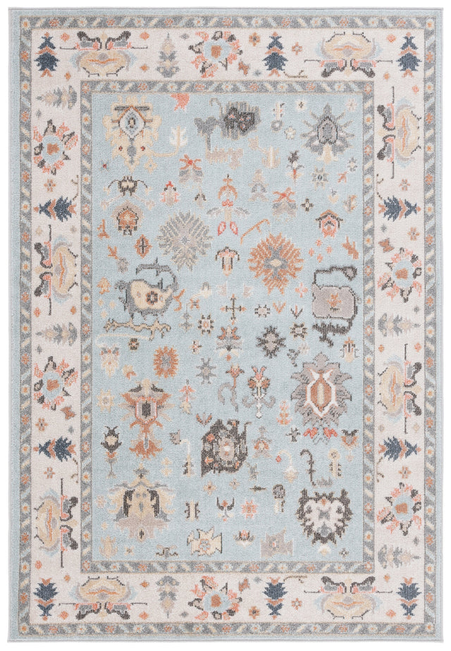 Safavieh Phoenix Phx562J Light Blue/Ivory Grey Rug.
