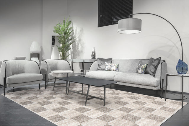 Dynamic Rugs Pike 11203 Power Loomed Modern Ivory/Grey Rug