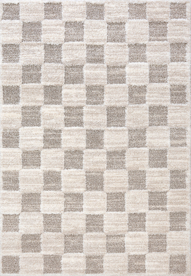Dynamic Rugs Pike 11203 Power Loomed Modern Ivory/Grey Rug