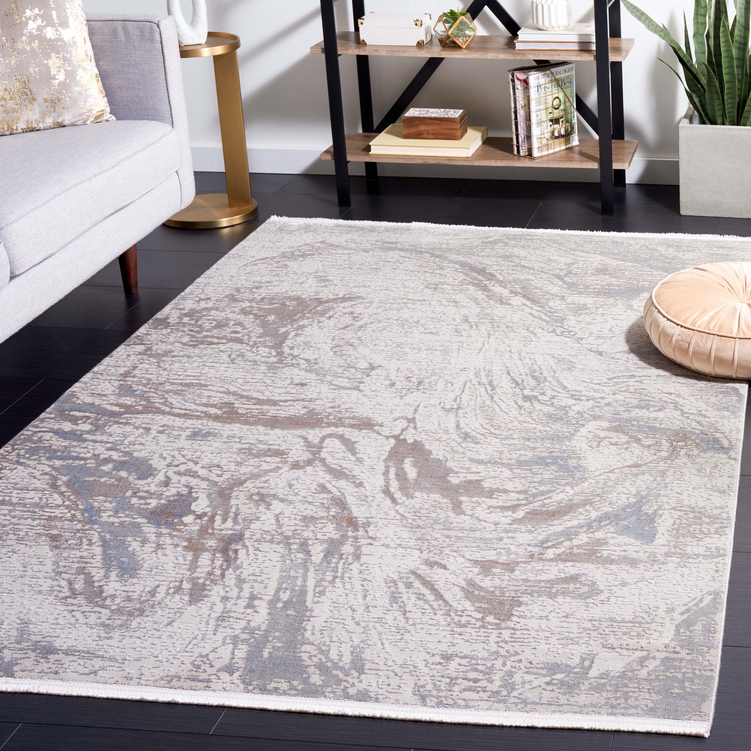 Safavieh Platinum Pla556F Grey/Ivory Beige Rug.