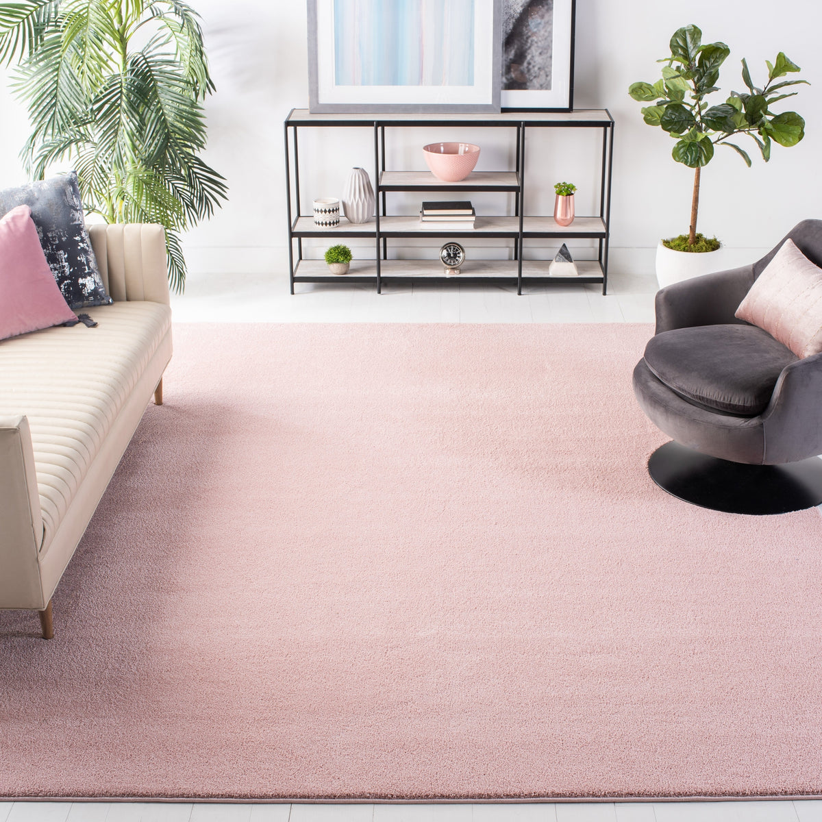 Safavieh Pattern And Solid Pns320-4406 Pink Rug.