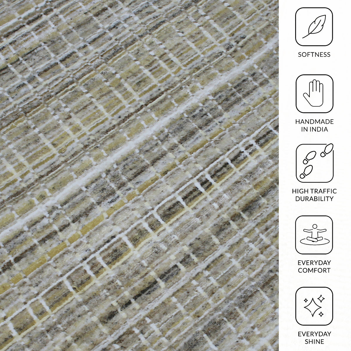 Amer Paradise PRD-3 Gold area rug - infographic view