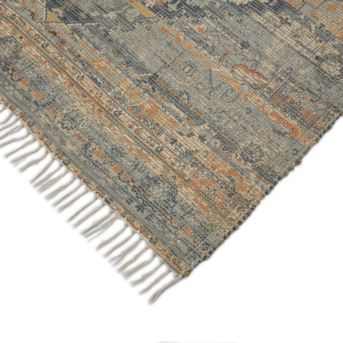 Amer Prairie PRE-2 Denim / Orange area rug - corner view