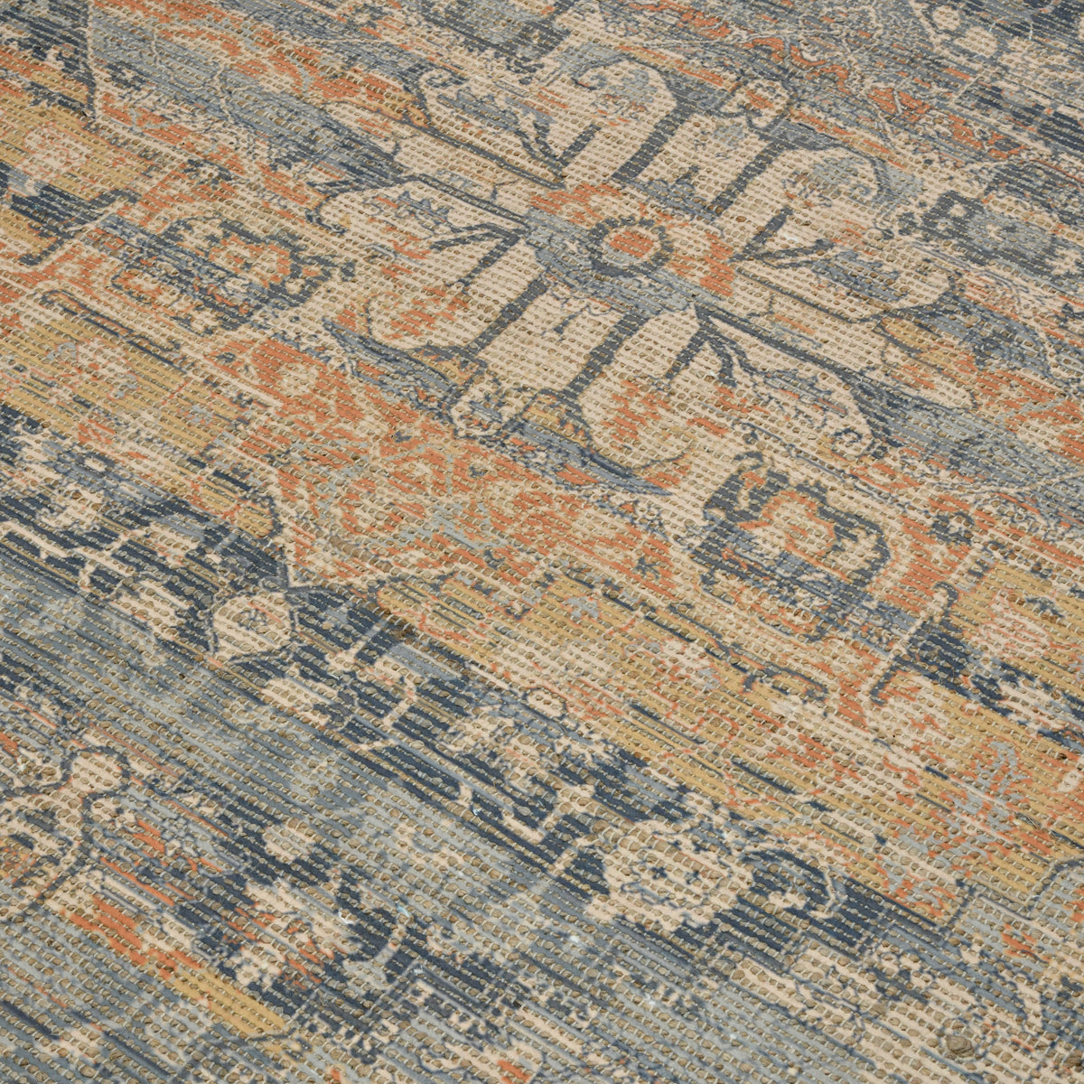 Amer Prairie PRE-2 Denim / Orange area rug - color swatch view
