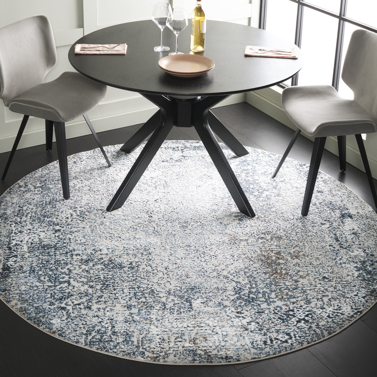 Safavieh Parker Prk118M Blue/Taupe Rug.