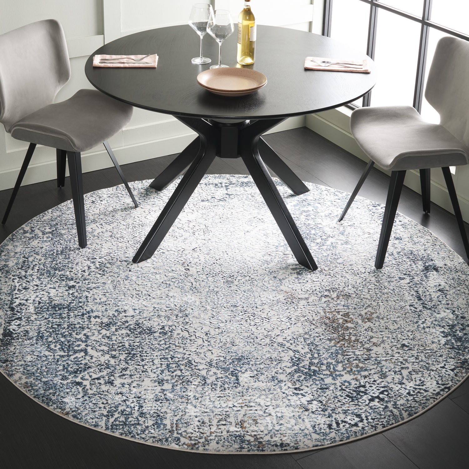 Safavieh Parker Prk118M Blue/Taupe Rug.