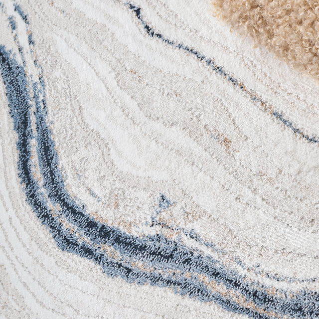 Safavieh Parker Prk128M Ivory/Navy Rug.
