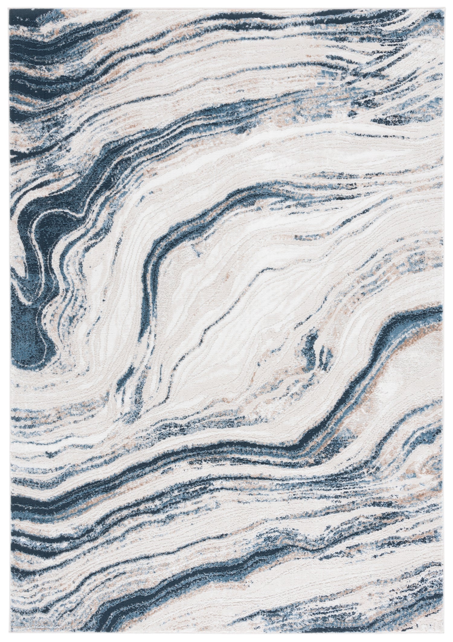Safavieh Parker Prk128M Ivory/Navy Rug.