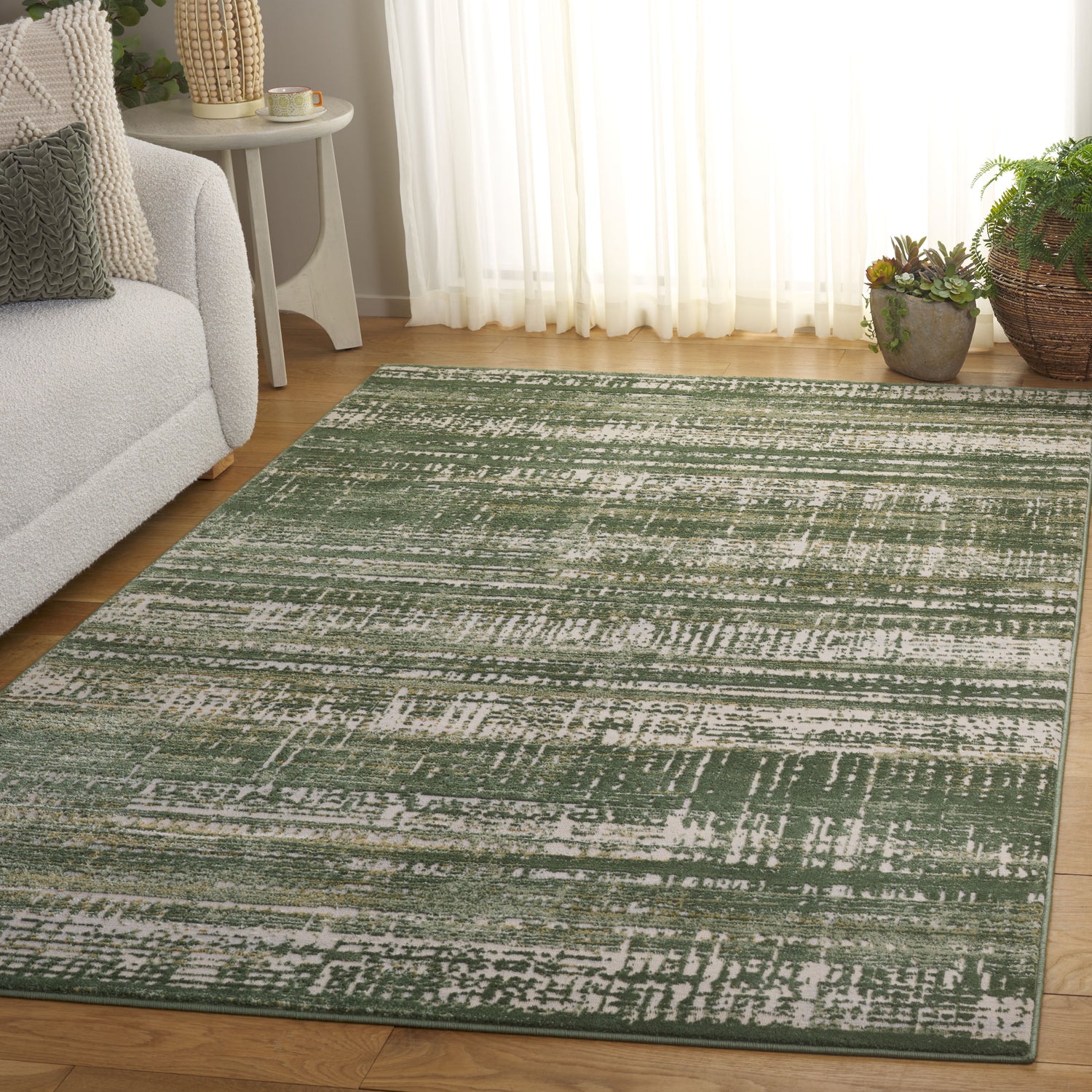 Safavieh Prestige Pte128C Ivory/Green Rug.