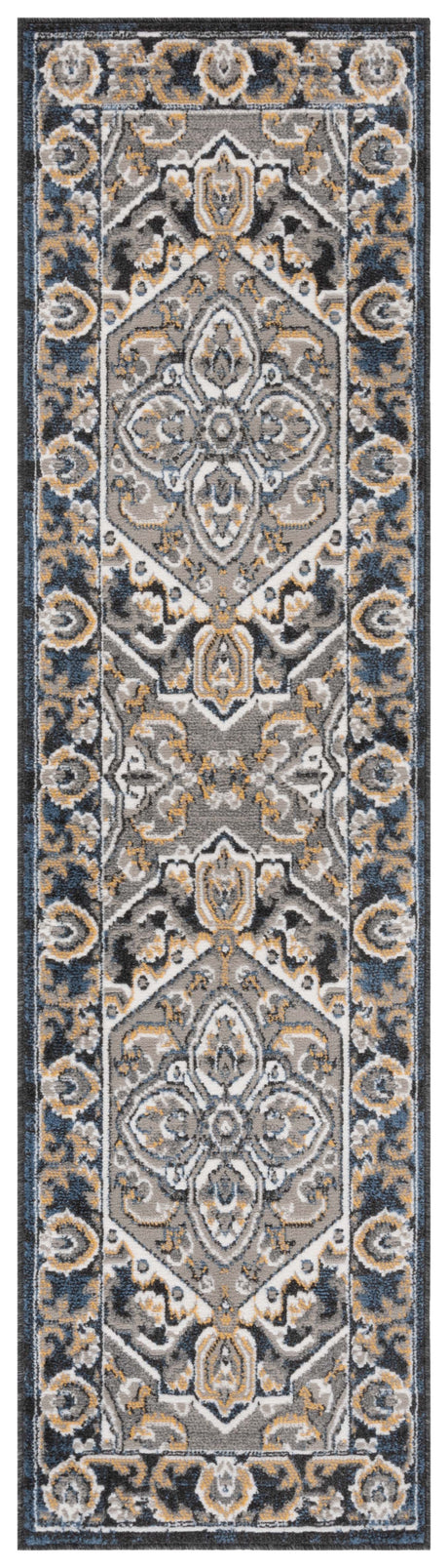 Safavieh Pyramid Pyr222F Grey/Navy Gold Rug.