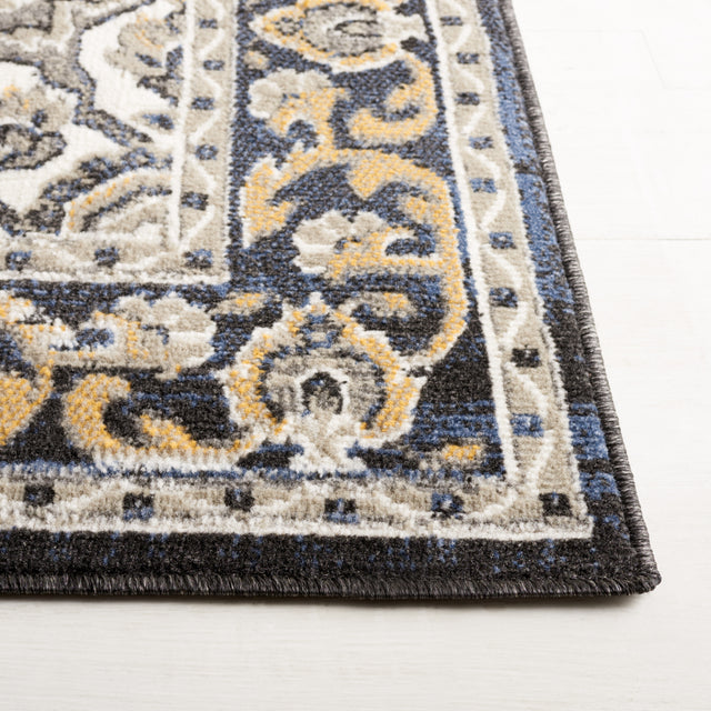 Safavieh Pyramid Pyr222F Grey/Navy Gold Rug.