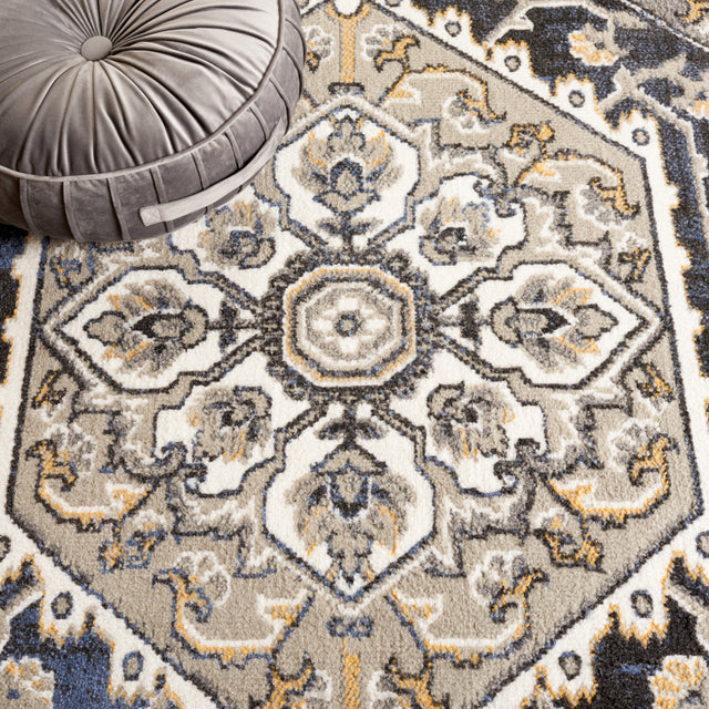 Safavieh Pyramid Pyr222F Grey/Navy Gold Rug.