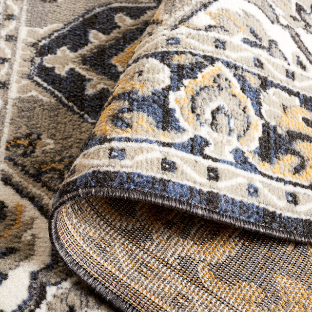 Safavieh Pyramid Pyr222F Grey/Navy Gold Rug.