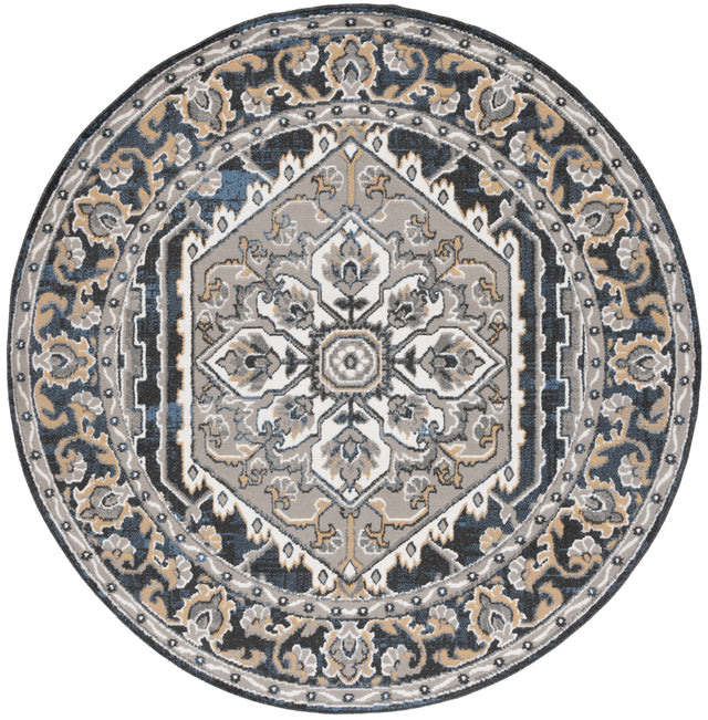 Safavieh Pyramid Pyr222F Grey/Navy Gold Rug.