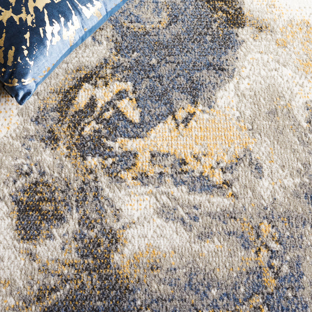 Safavieh Pyramid Pyr227F Grey/Navy Gold Rug.