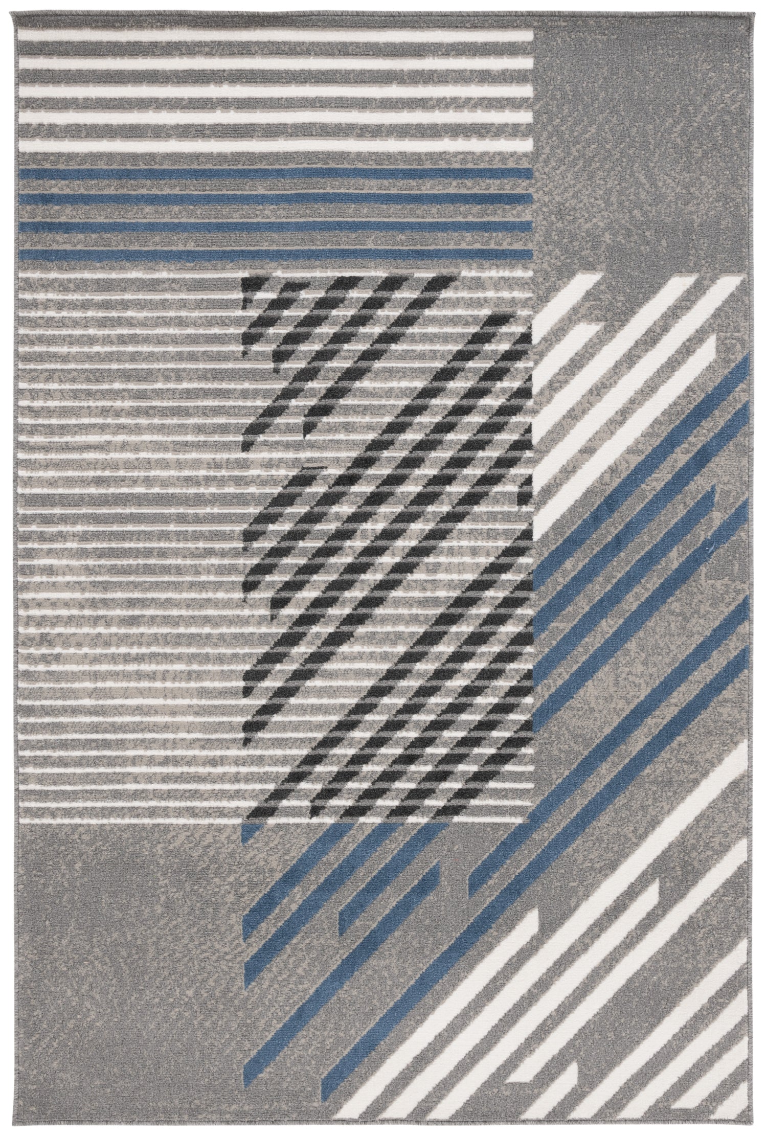 Safavieh Pyramid Pyr228F Grey/Blue Ivory Rug.