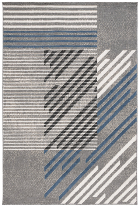 Safavieh Pyramid Pyr228F Grey/Blue Ivory Rug.