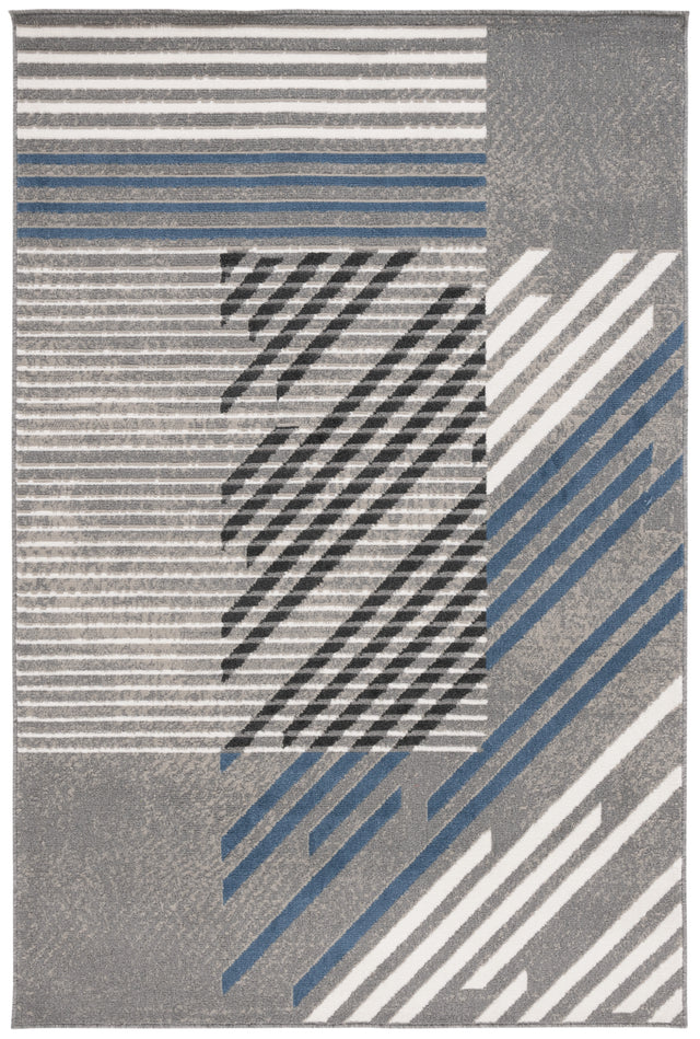 Safavieh Pyramid Pyr228F Grey/Blue Ivory Rug.