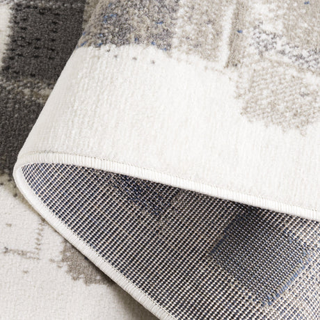 Safavieh Pyramid Pyr229A Ivory/Grey Navy Rug.