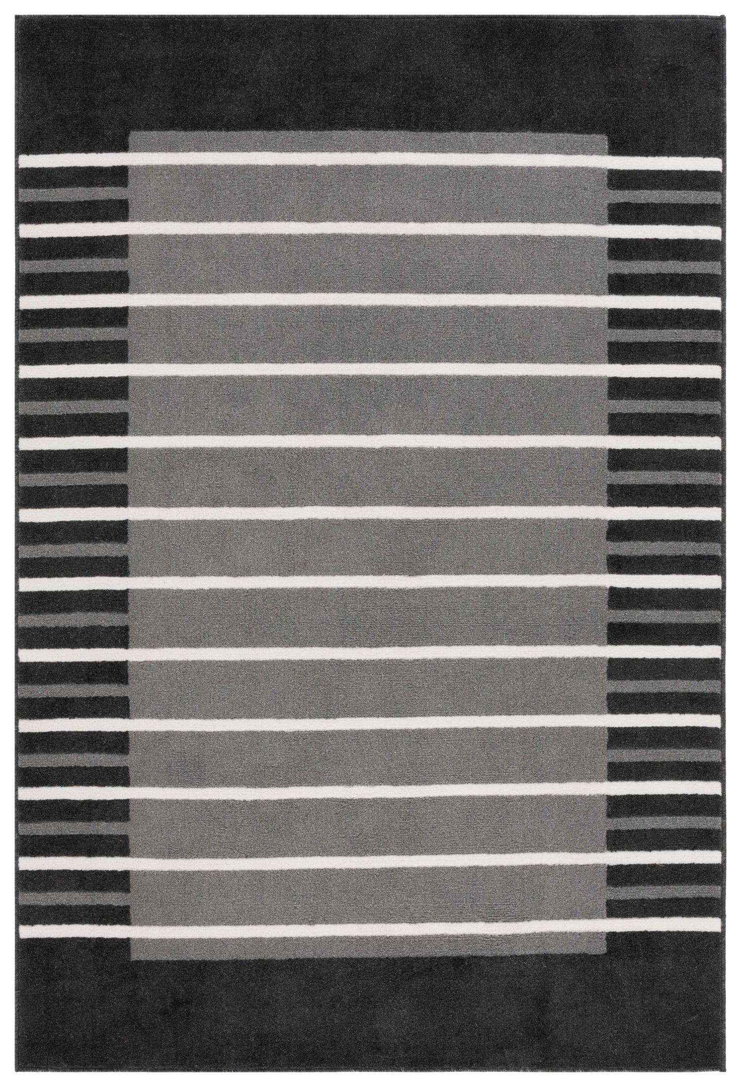 Safavieh Pyramid Pyr232H Grey/Ivory Black Rug.