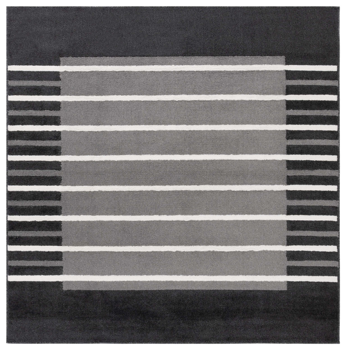 Safavieh Pyramid Pyr232H Grey/Ivory Black Rug.