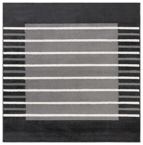 Safavieh Pyramid Pyr232H Grey/Ivory Black Rug.