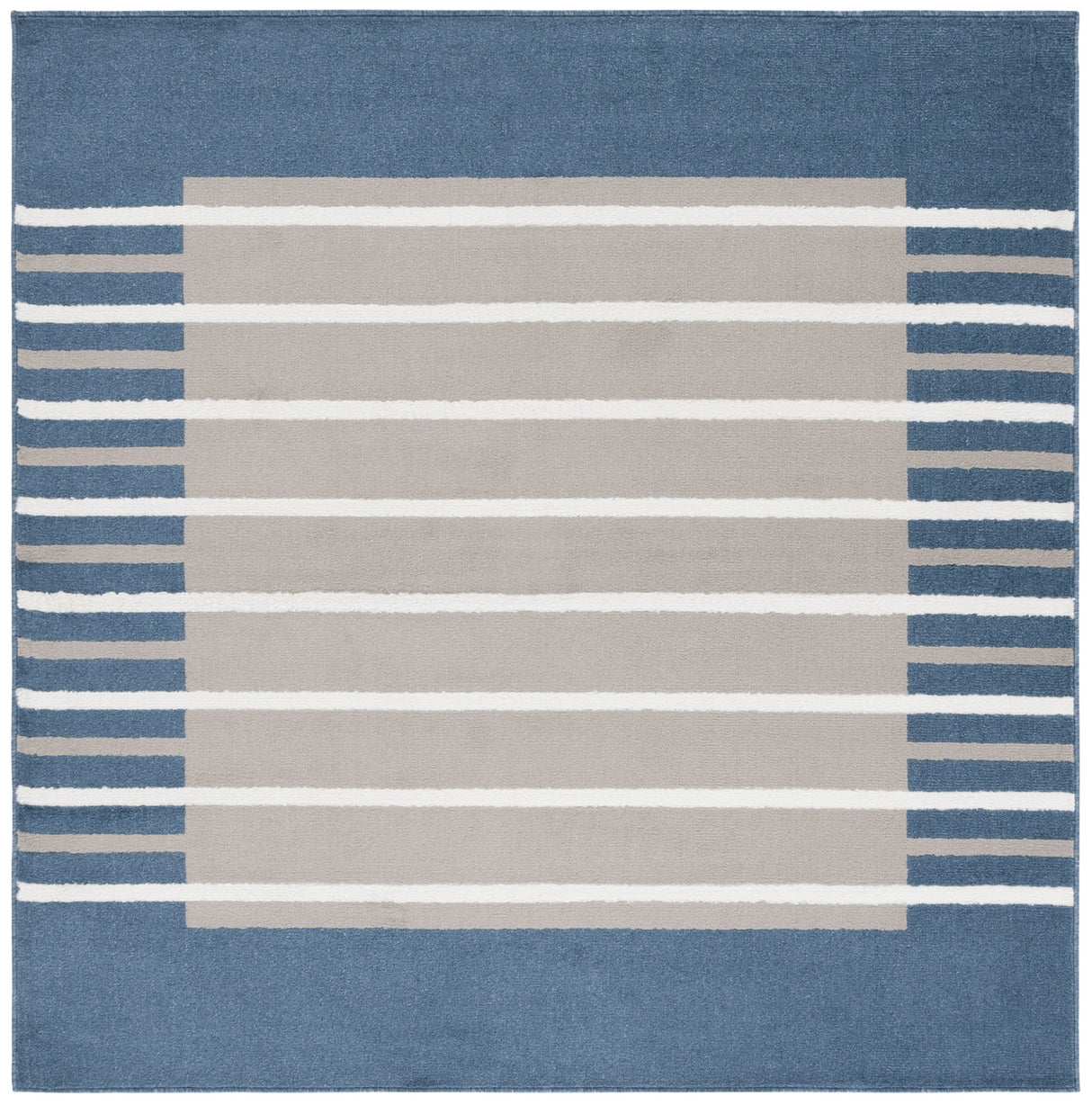 Safavieh Pyramid Pyr232N Grey/Ivory Navy Rug.