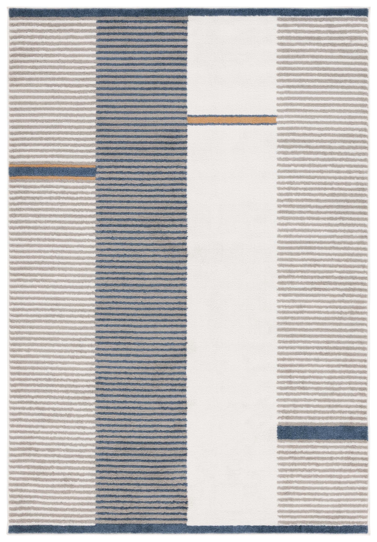 Safavieh Pyramid Pyr234A Grey/Ivory Navy Rug.