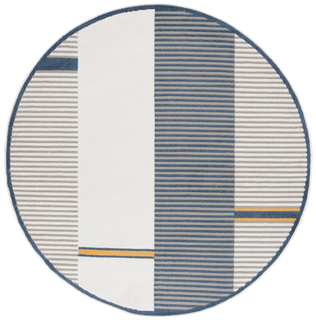 Safavieh Pyramid Pyr234A Grey/Ivory Navy Rug.