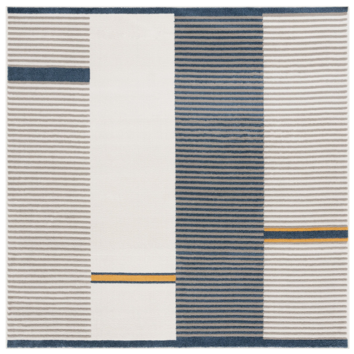 Safavieh Pyramid Pyr234A Grey/Ivory Navy Rug.
