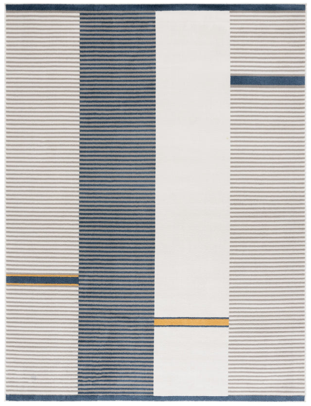 Safavieh Pyramid Pyr234A Grey/Ivory Navy Rug.