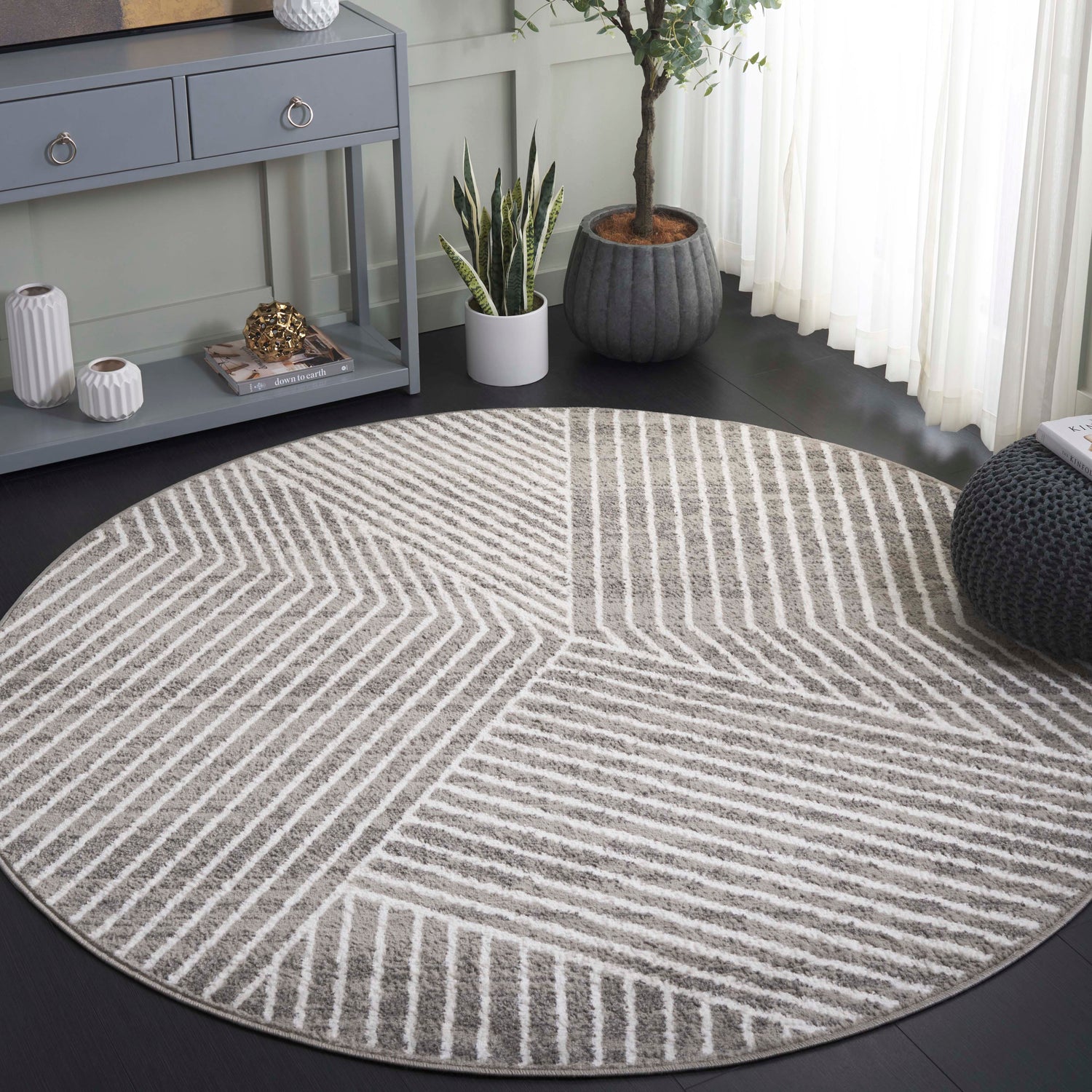 Safavieh Pyramid Pyr241F Grey/Ivory Rug.