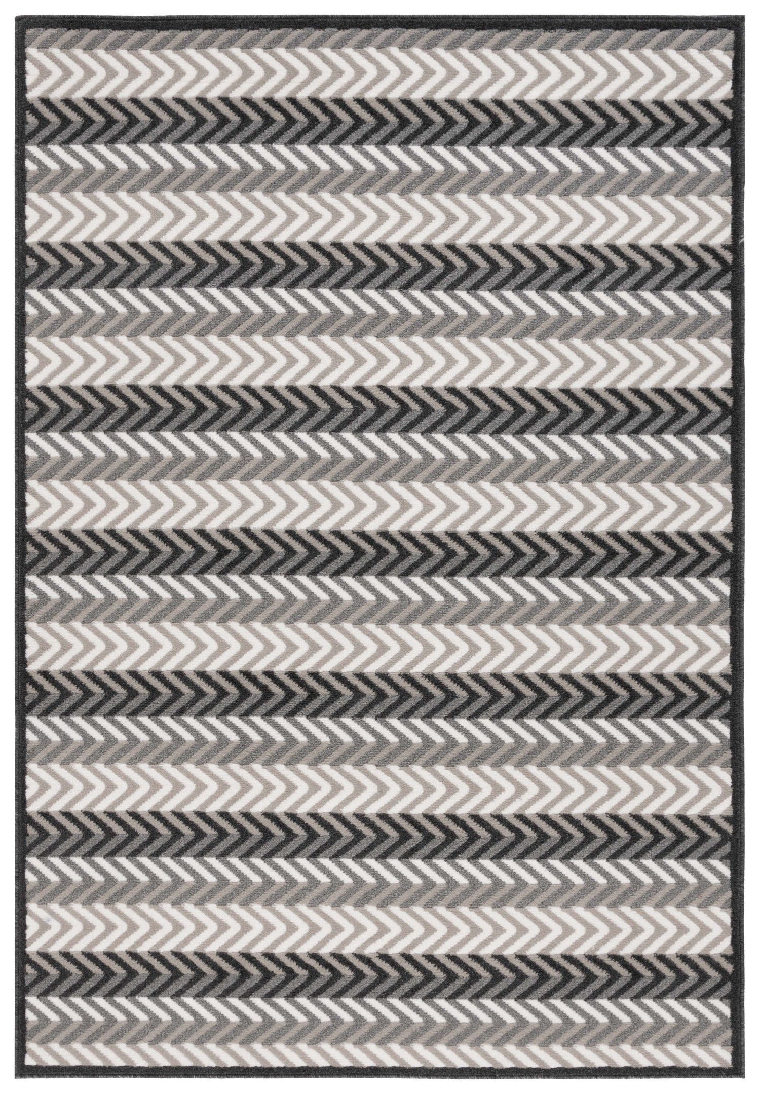 Safavieh Pyramid Pyr247F Grey/Ivory Black Rug.