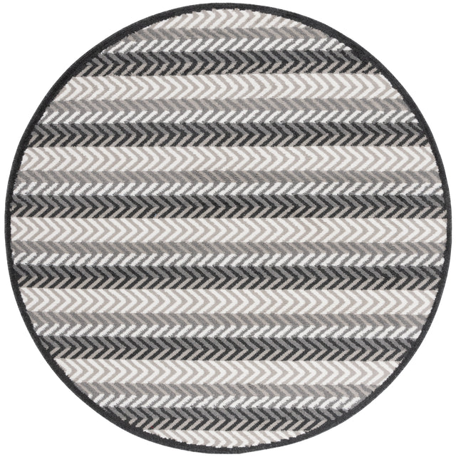 Safavieh Pyramid Pyr247F Grey/Ivory Black Rug.