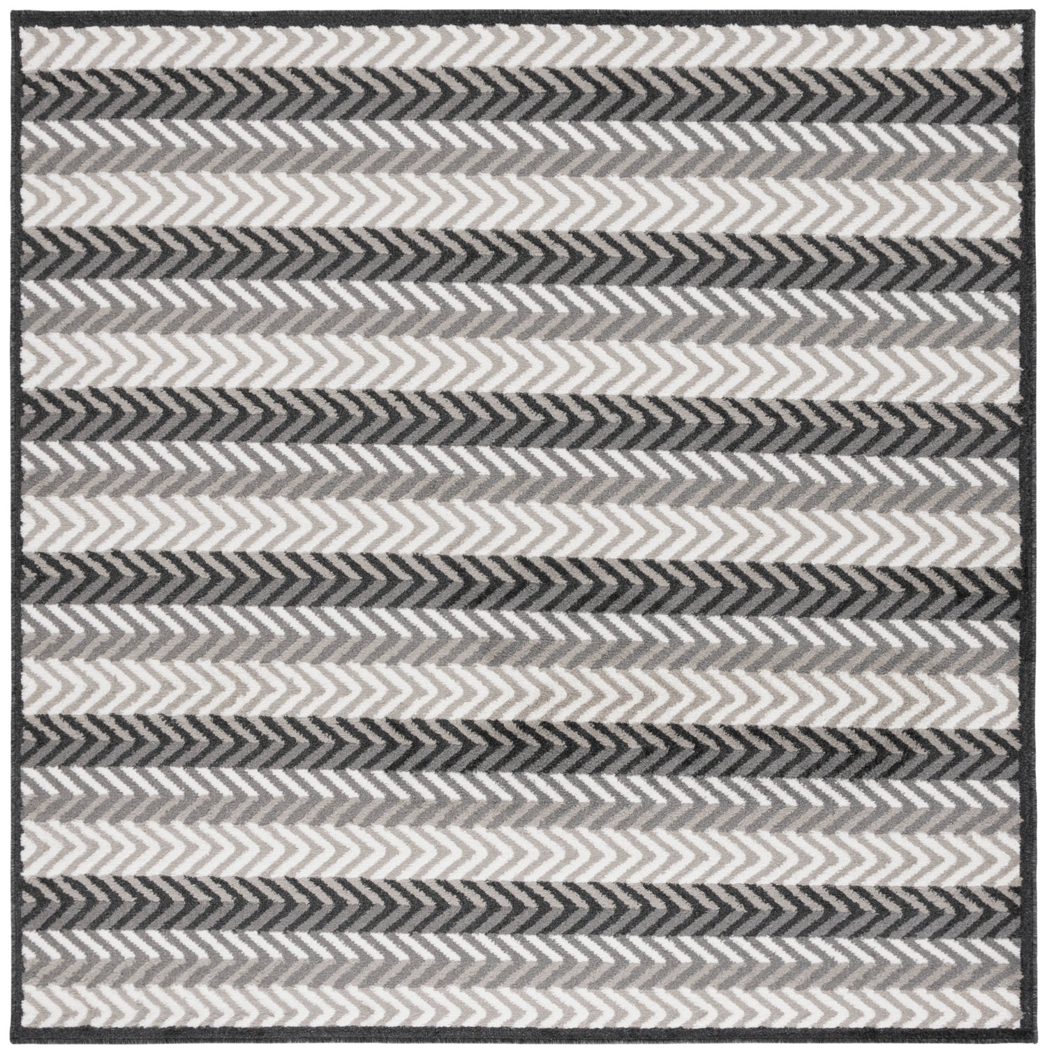 Safavieh Pyramid Pyr247F Grey/Ivory Black Rug.
