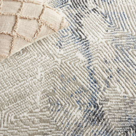 Safavieh Pyramid Pyr249A Ivory Grey/Navy Rug.