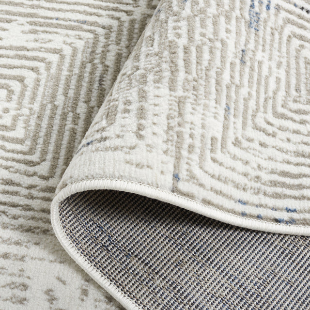 Safavieh Pyramid Pyr249A Ivory Grey/Navy Rug.