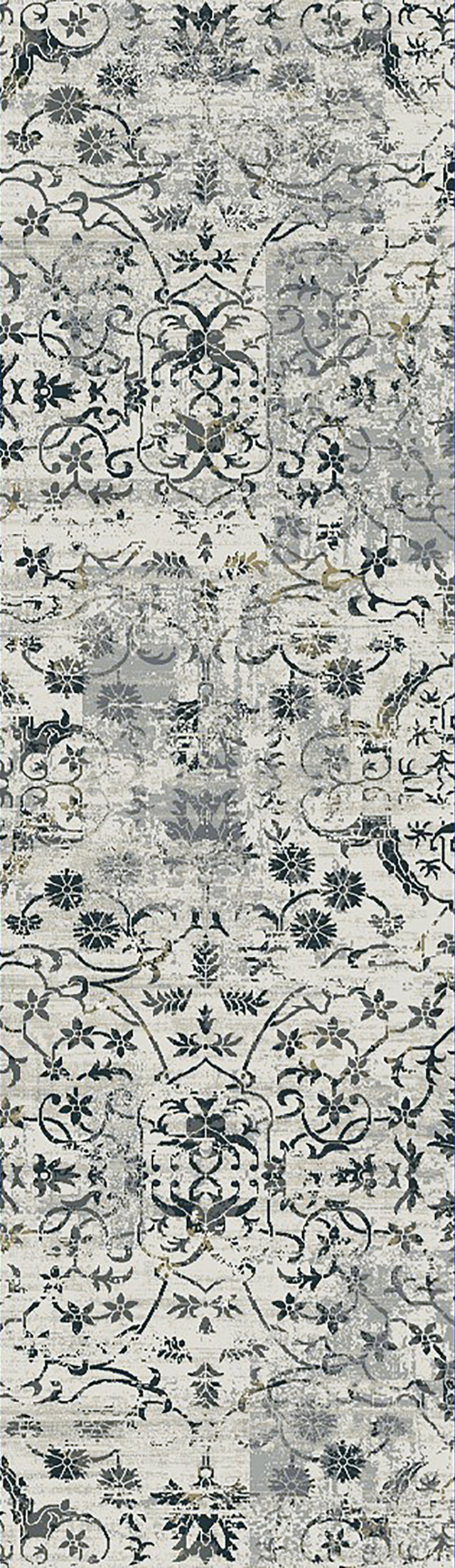 Dynamic Rugs Quartz 25010 Light Grey Rugs - runner view