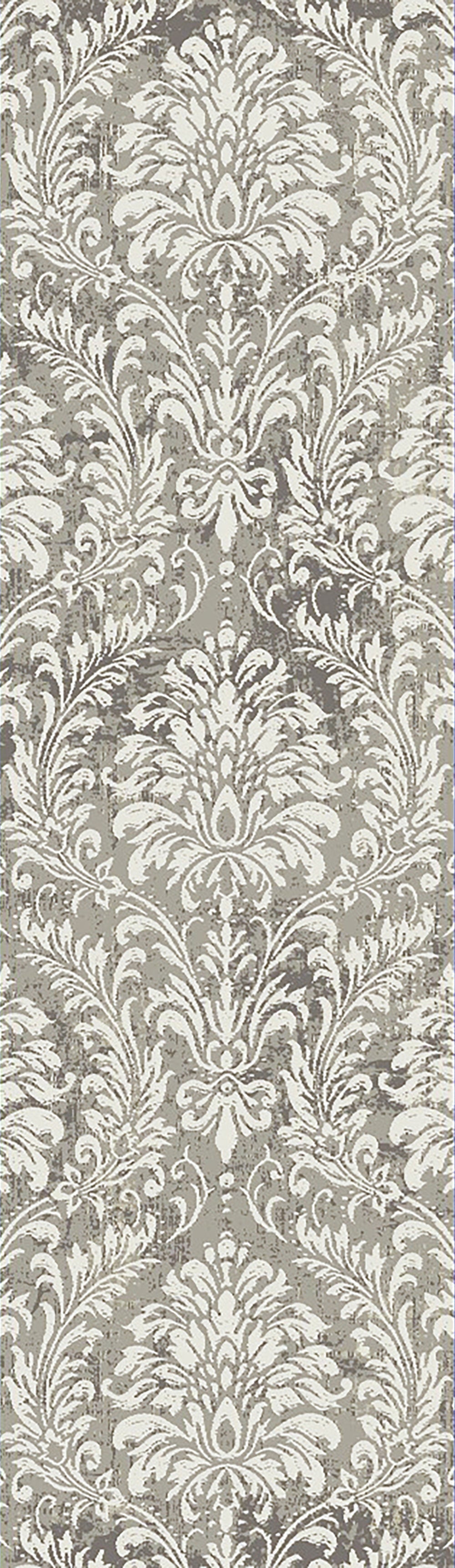 Dynamic Rugs Quartz 27020 Light Grey Rugs - runner view