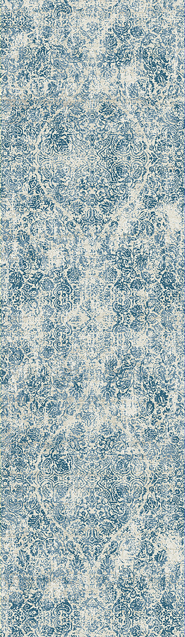 Dynamic Rugs Quartz 27040 Ivory / Blue Rugs - runner view