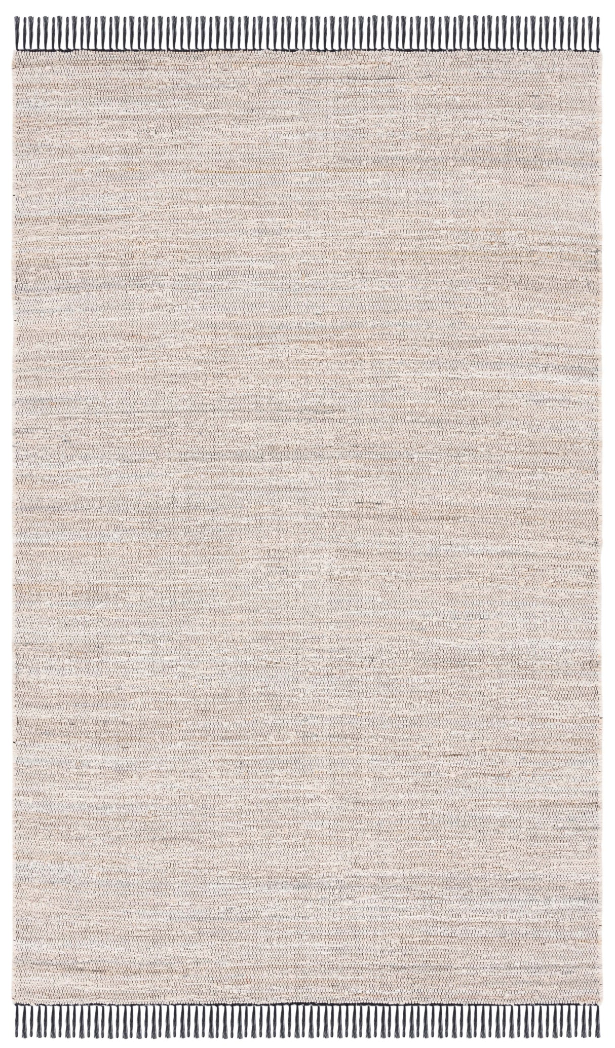 Safavieh Rag Rug Rar301A Ivory/Black Rug.