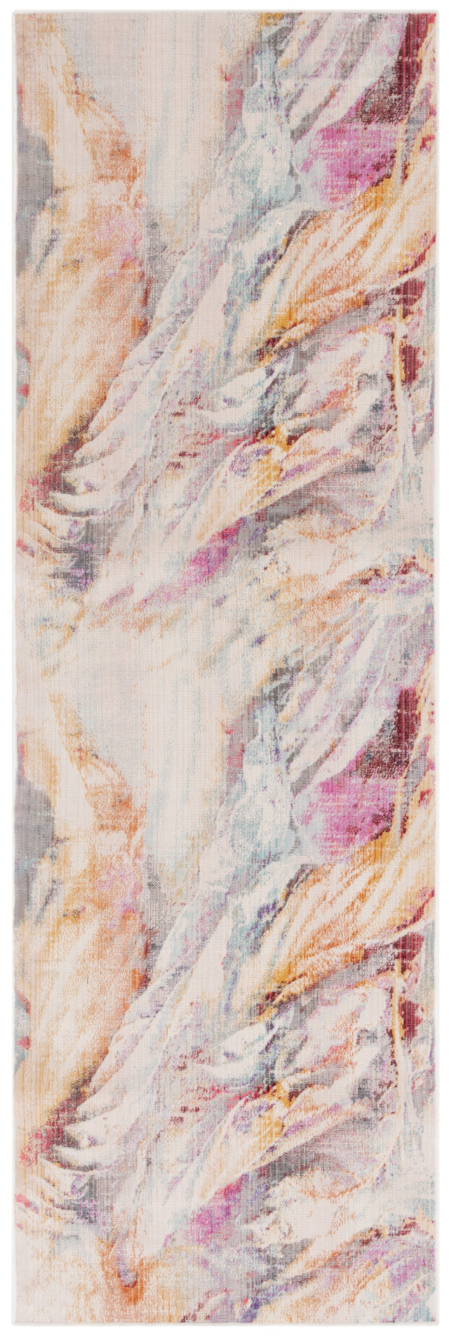 Safavieh Rainbow Rbw652M Blue/Gold Rug.