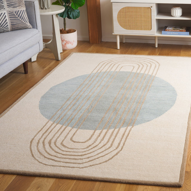 Safavieh Rodeo Drive Rd376A Ivory/Blue Rug.