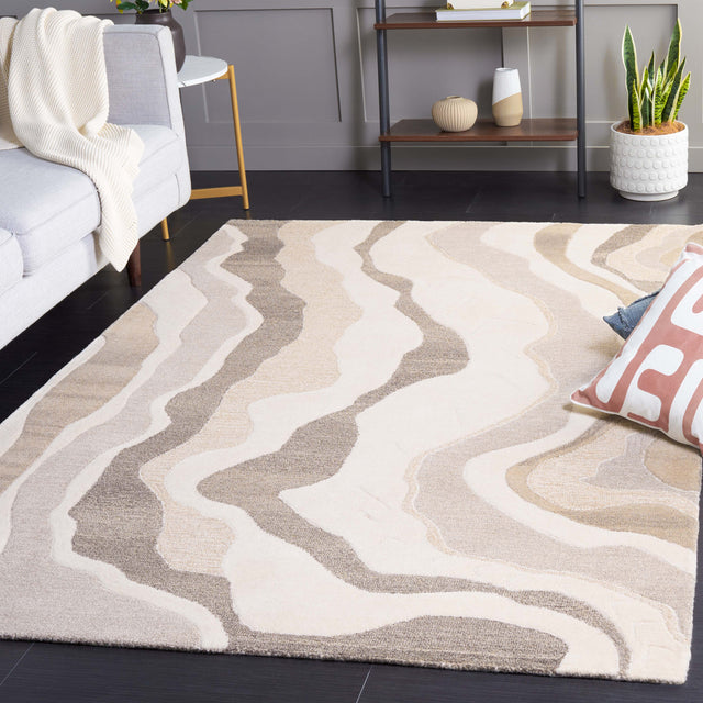 Safavieh Rodeo Rd404F Ivory/Grey Rug.