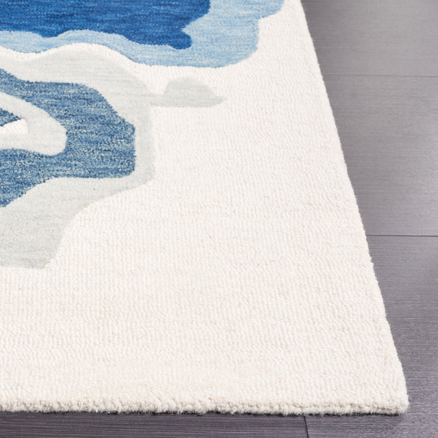 Safavieh Rodeo Rd405N Ivory/Navy Rug.