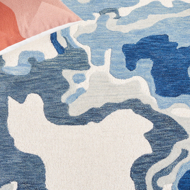 Safavieh Rodeo Rd405N Ivory/Navy Rug.