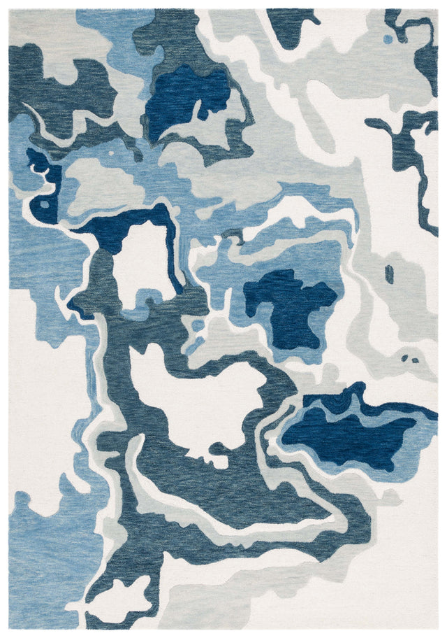 Safavieh Rodeo Rd405N Ivory/Navy Rug.