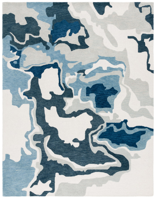 Safavieh Rodeo Rd405N Ivory/Navy Rug.