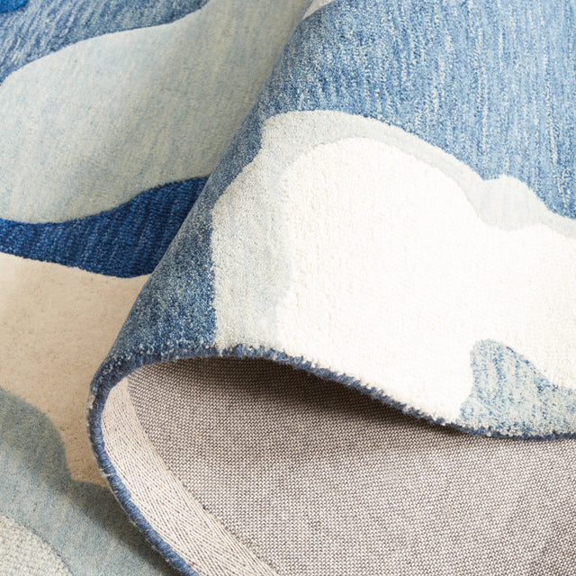 Safavieh Rodeo Rd406N Ivory/Navy Rug.