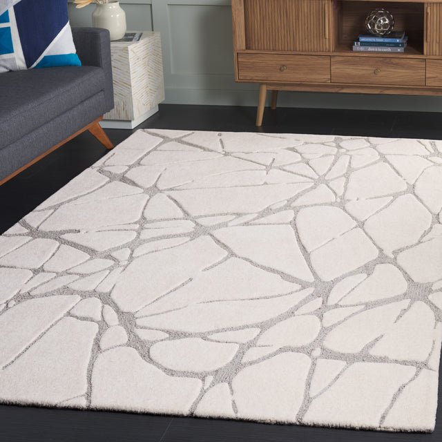 Safavieh Rodeo Rd408F Ivory/Grey Rug.